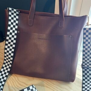 Leather tote bag - Portland leather Goods Medium Crossbody Tote